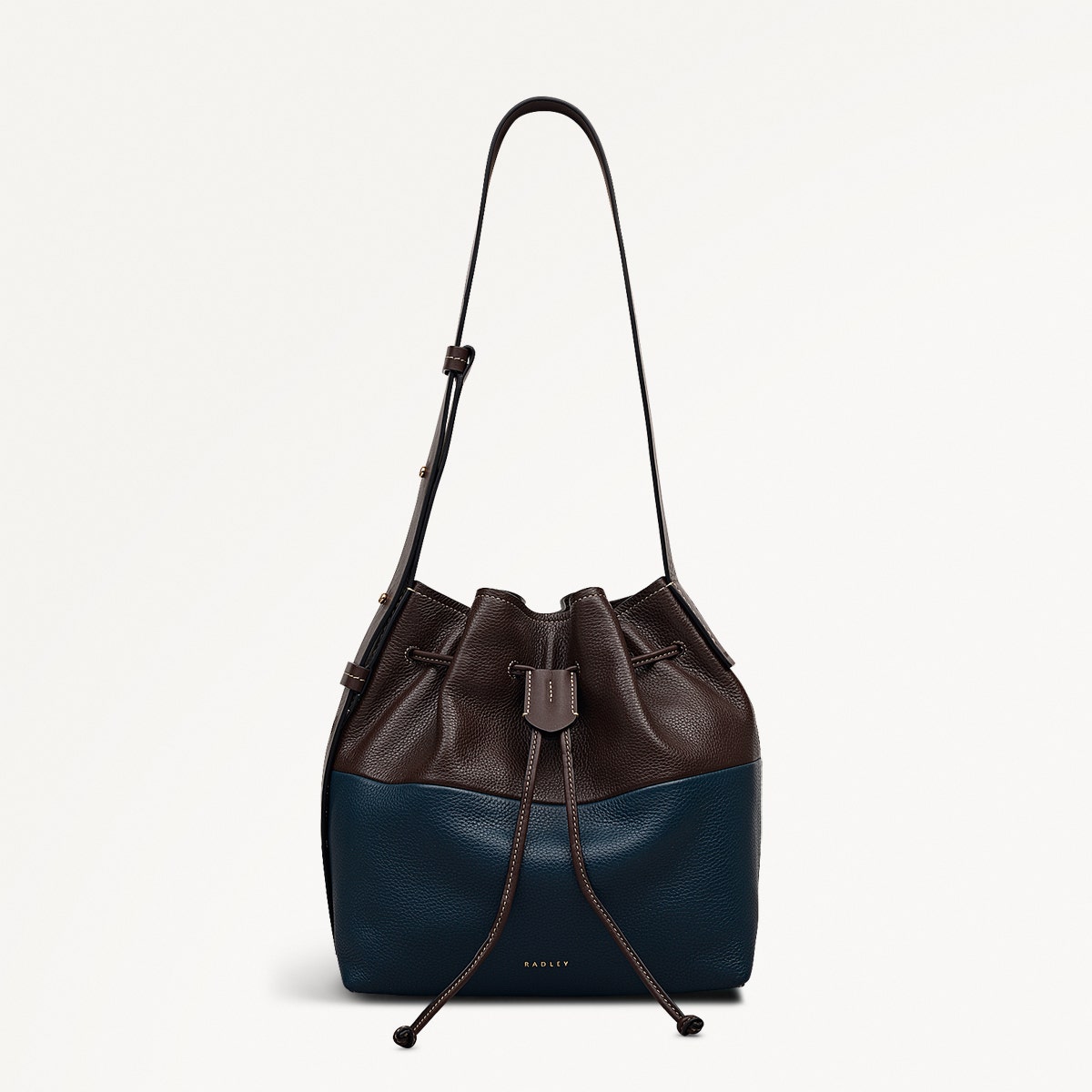 York Mews - Colourblock Medium Drawstring Shoulder Bag - OHE20601
