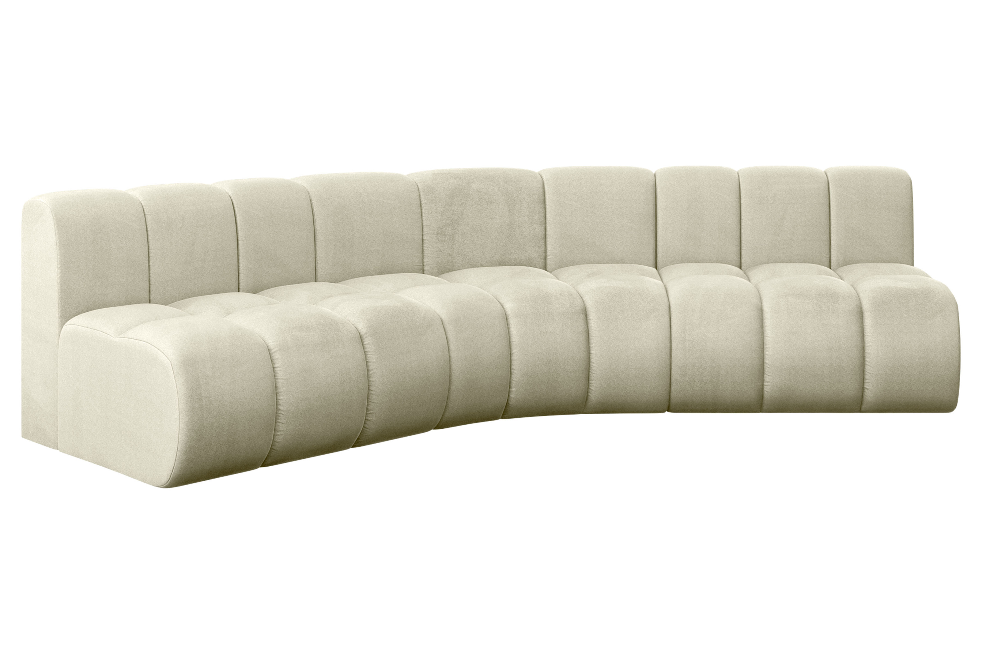 Narożnik lewostronny modułowy Montra-L1 - 290x174x70 cm Beżowy