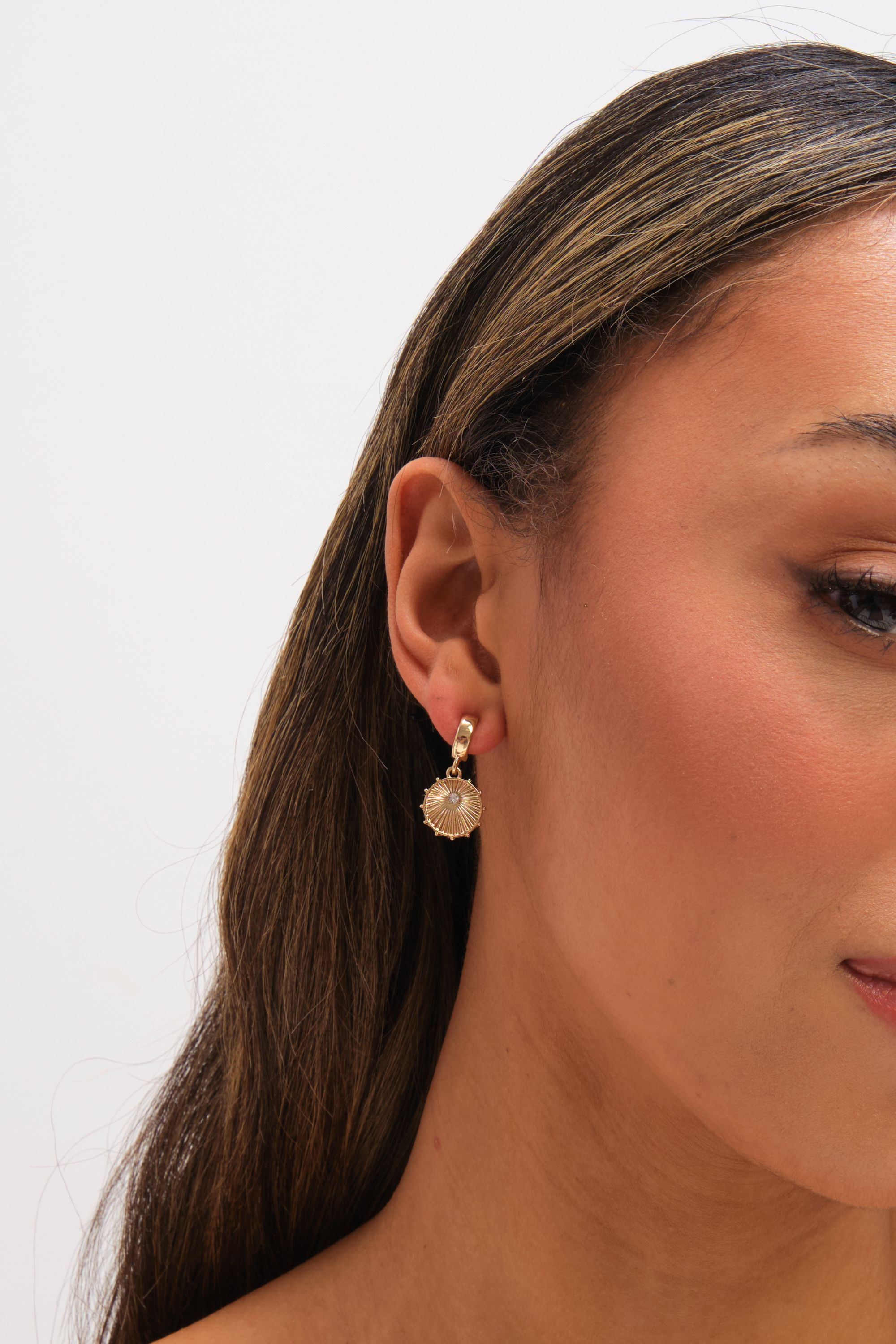 Mood Gold Plated Charm Pearl Earrings - Pack of 3