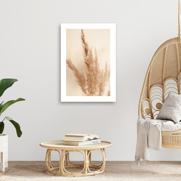 Feeby Obraz na płótnie, Beżowa trawa pampasowa 40x60