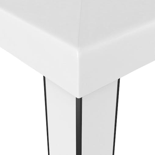 NNEVL Gazebo with Double Roof 3x3 m White