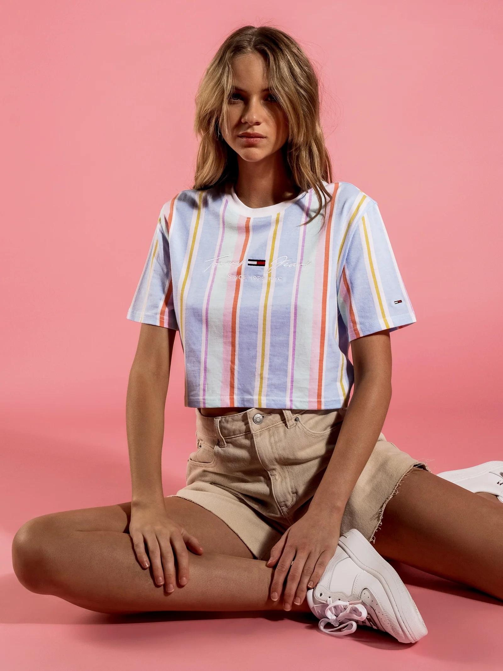 Stripe 1 Crop T-Shirt