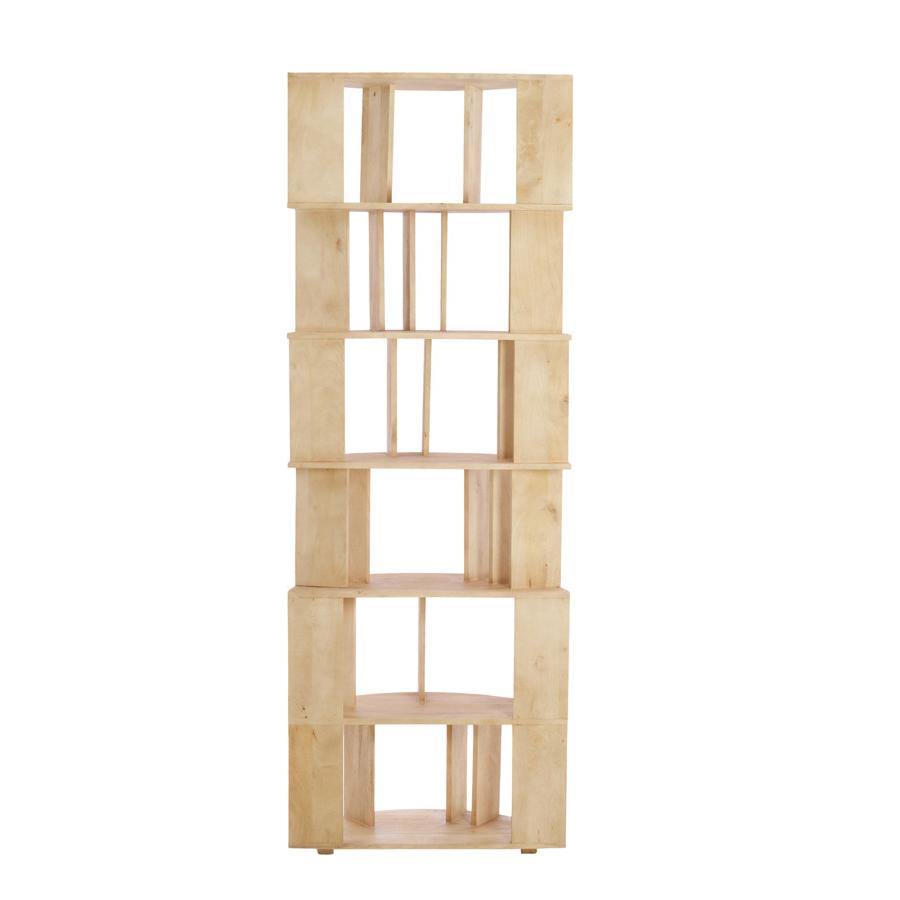 Light & Living - Limpya wandkast open 76x37x212 cm - mat naturel