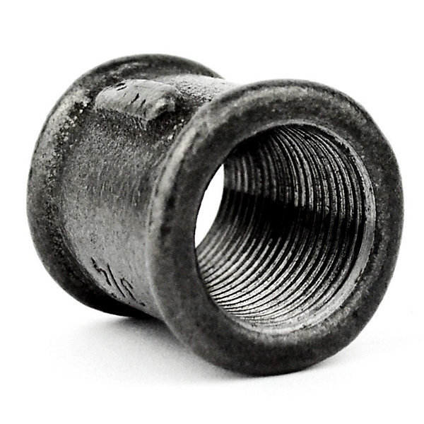 Manchon égal fonte noire - 12x17mm (3/8'')