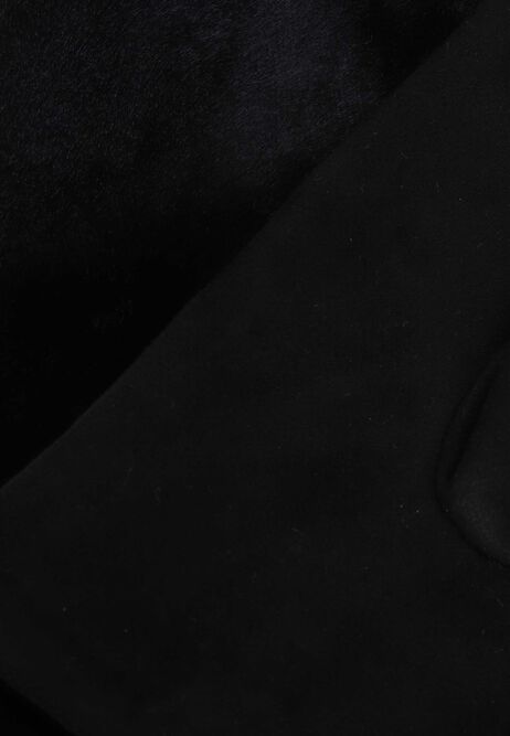 Womens Black Fluffy Fleece Gloves