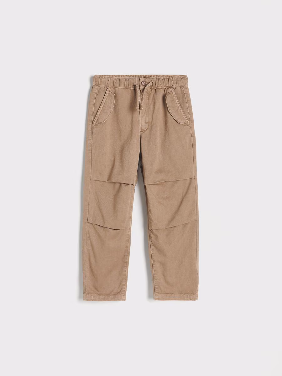 Fabric Trousers With Pockets