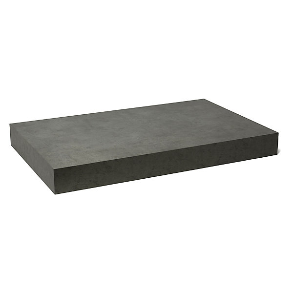 Egger Naturel plan vasque 83,5x8x50 cm, gris foncé mat effet beton (DO8050BCS)