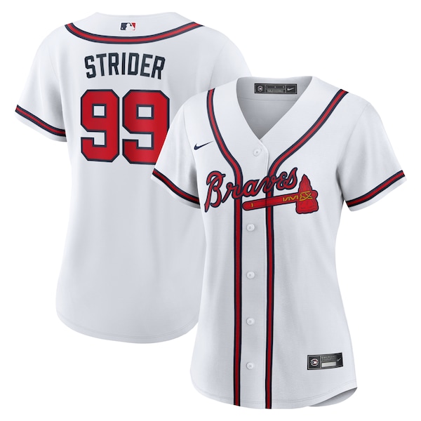 Spencer Strider Atlanta Braves Nike Women's Home Replica Jersey - White