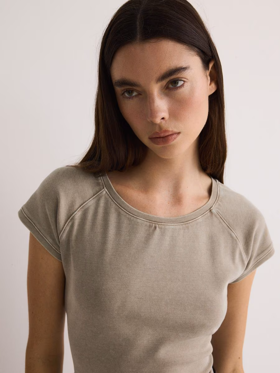 T-Shirt With Wash Effect