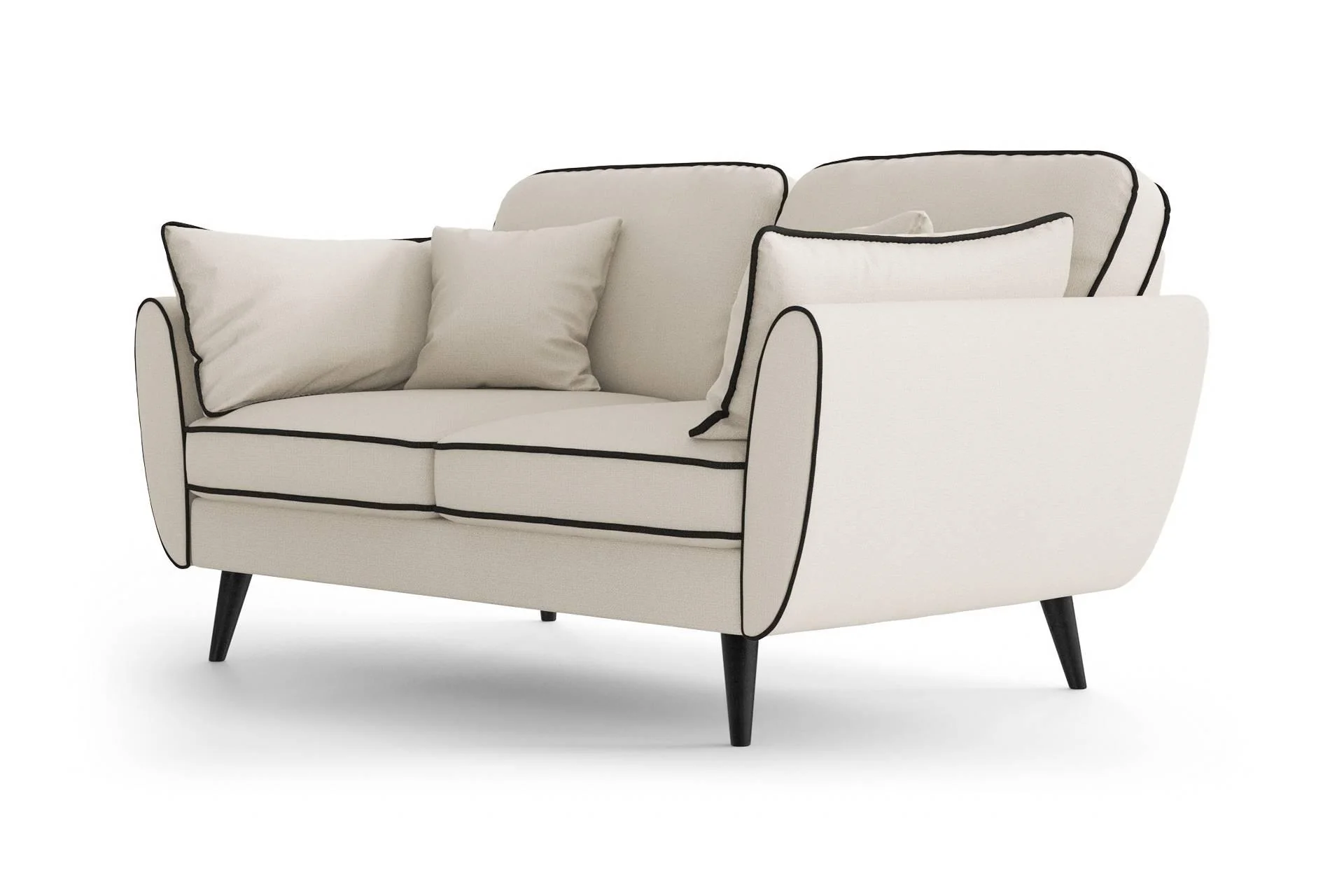 2-zitsbank Zara linnen met contrast piping