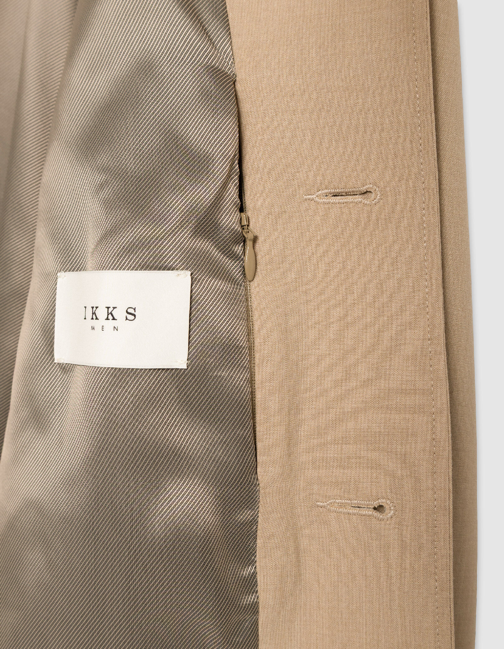 Veste de costume beige foncé esprit surchemise Homme