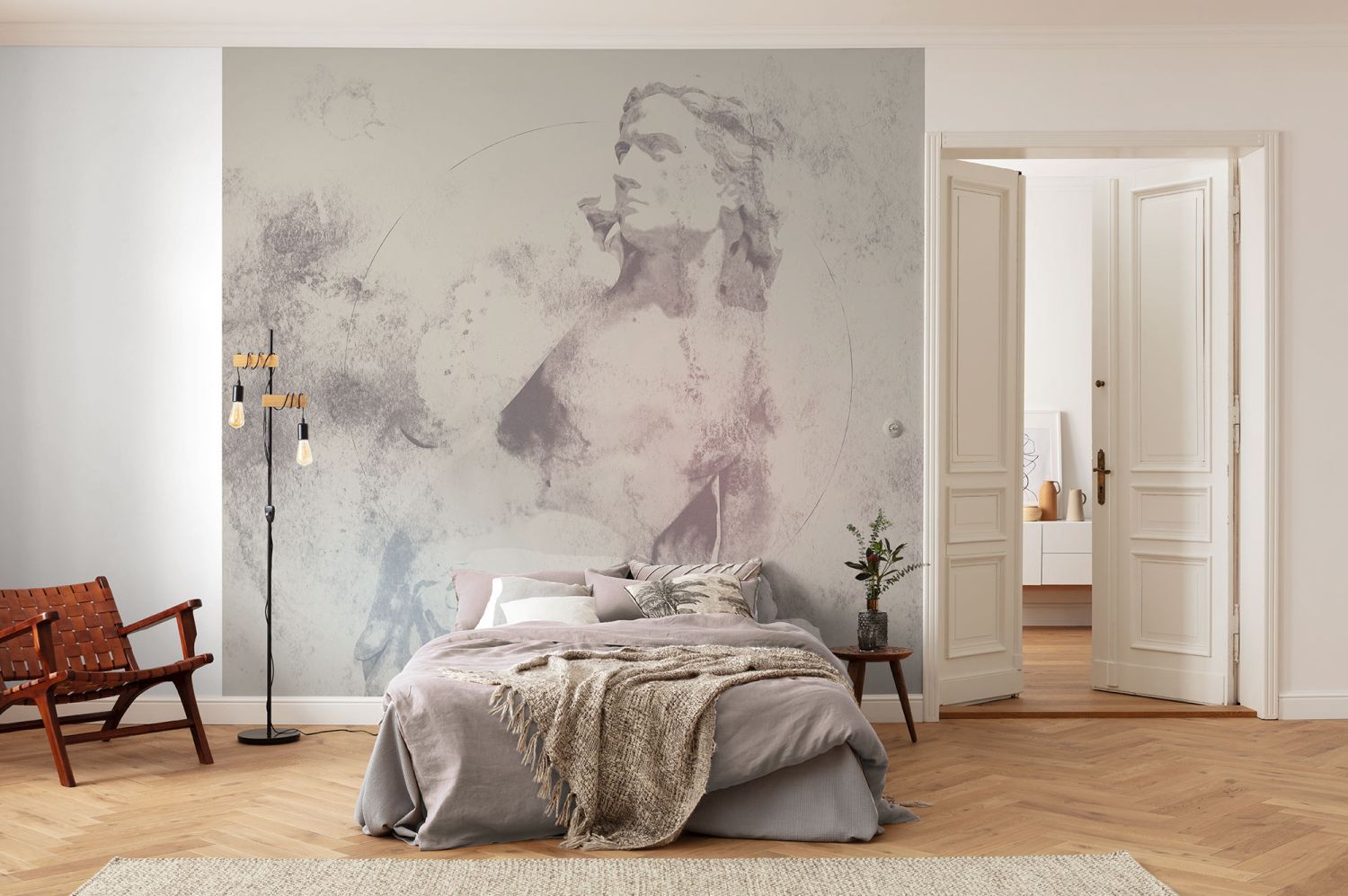 Sanders & Sanders fotobehang Vooravond warm grijs - 300 x 280 cm - 612416