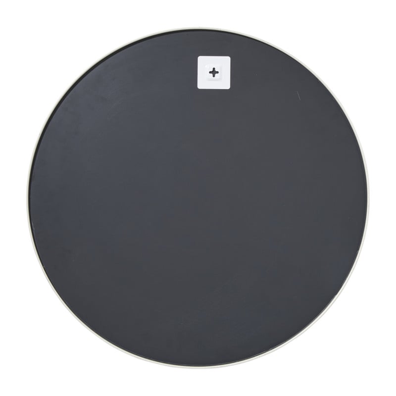 Ronde spiegel met witte lijst - &Oslash;60 cm