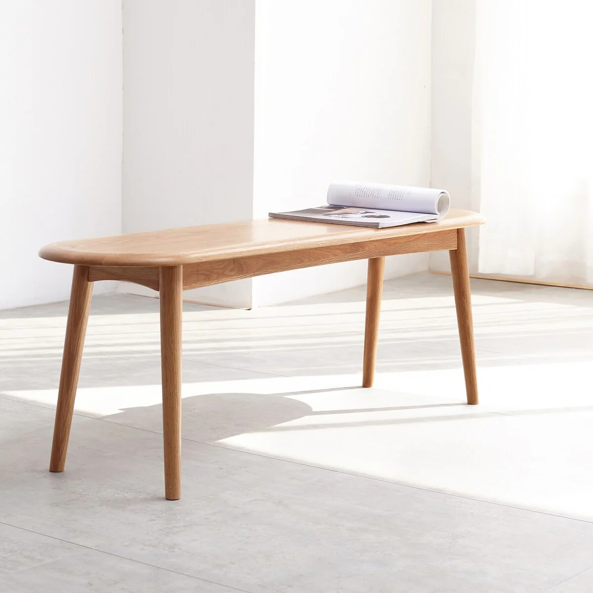 Natural Oak Wood for Dining Bench