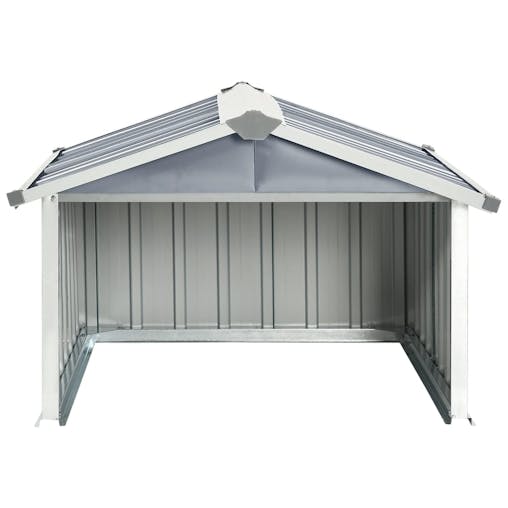 NNEVL Garden Robot Lawnmower Shed 92x97x63 cm Galvanised Steel Grey