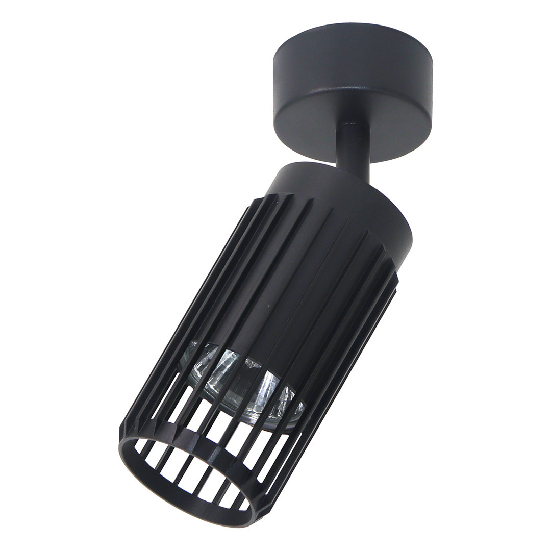 Spot reflektor okrągły czarny VERTICAL 1xGU10x8W wym:19x6x6cm IP20 Milagro