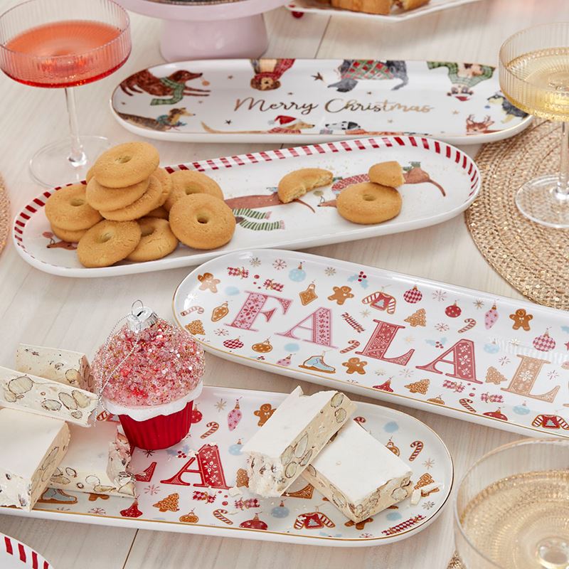 Christmas Multi Dashing Dachshunds Tray