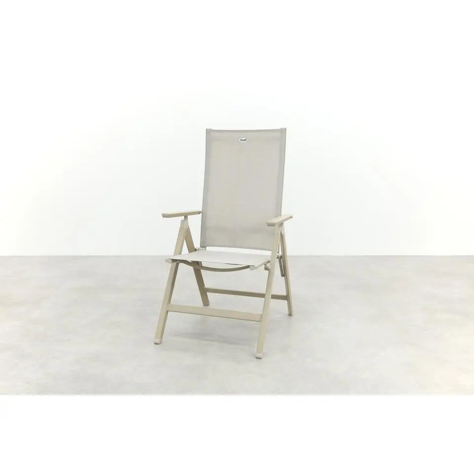 Hartman Napoli verstelbare tuinstoel - Latte