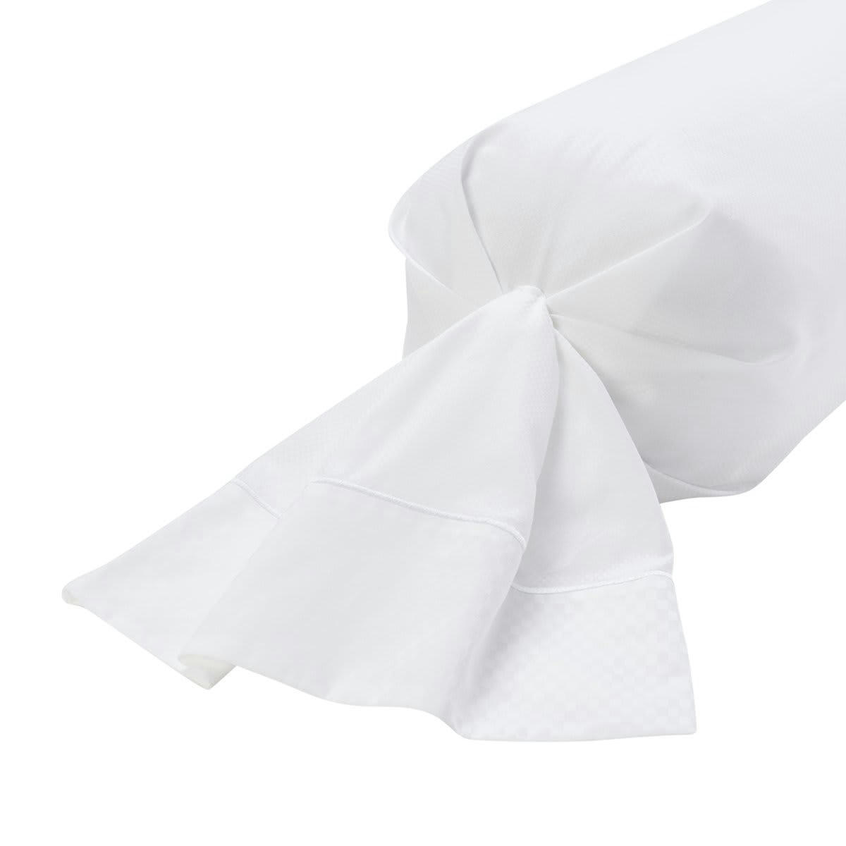 BORD DE MER - Taie de traversin coton blanc 43x210 cm