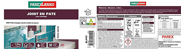 Joint en pâte Parexlanko 1,5 kg acier