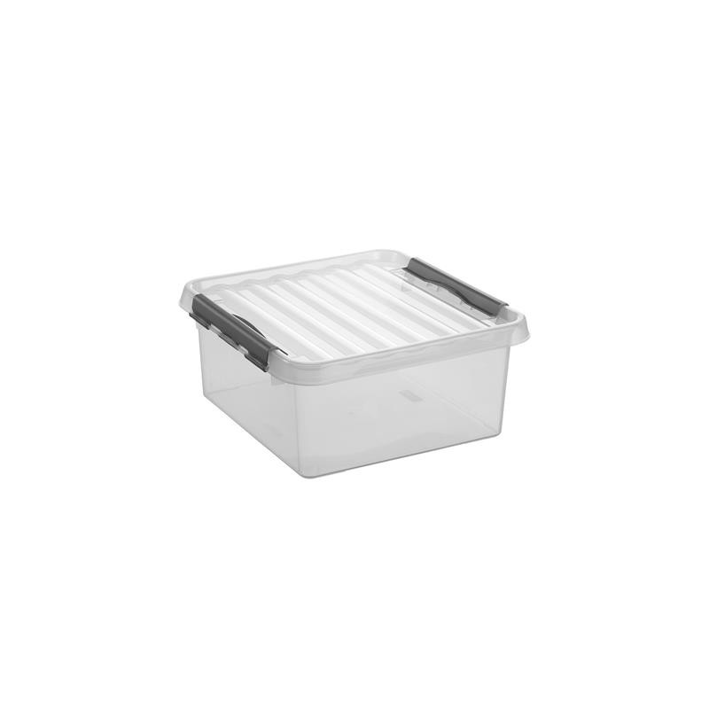 Box de rangement Q-line avec couvercle à clips transparent 18 L SUNWARE