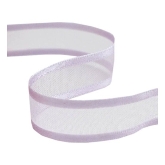 Lilac Organza Satin-Edged Ribbon 12mm x 5m