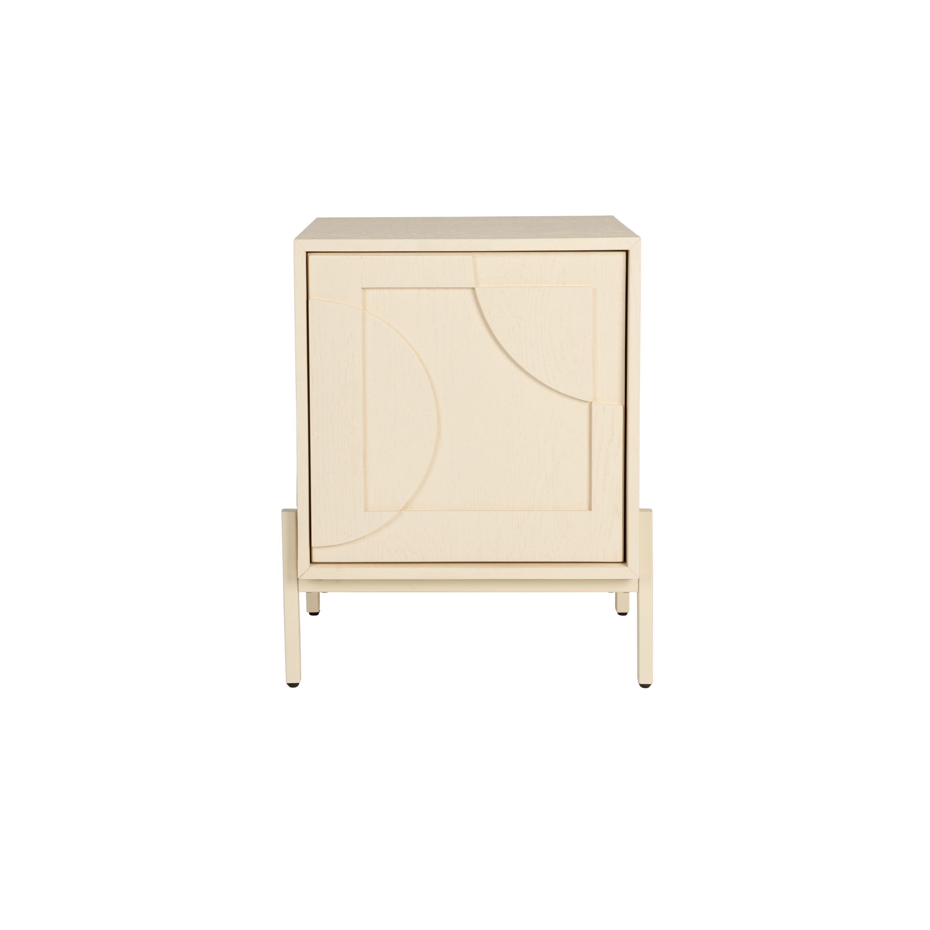 Zuiver Faces Bijzettafel/ Nachtkastje Hout Beige