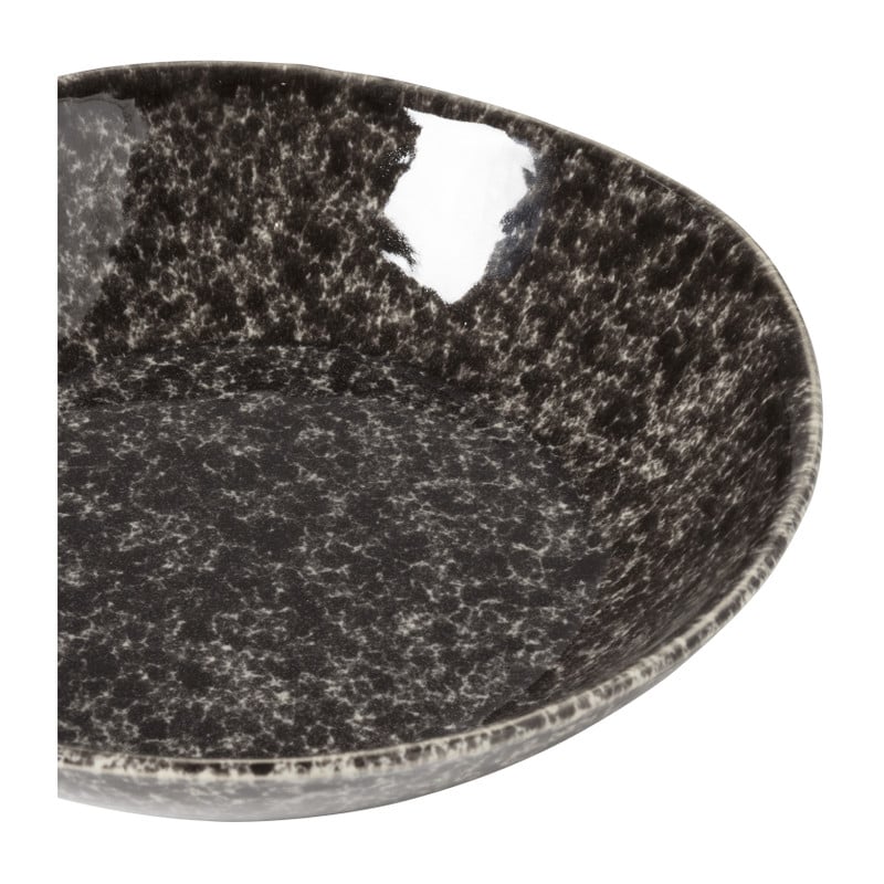 Schaal Roots - zwart/wit - &Oslash;28x5.8 cm