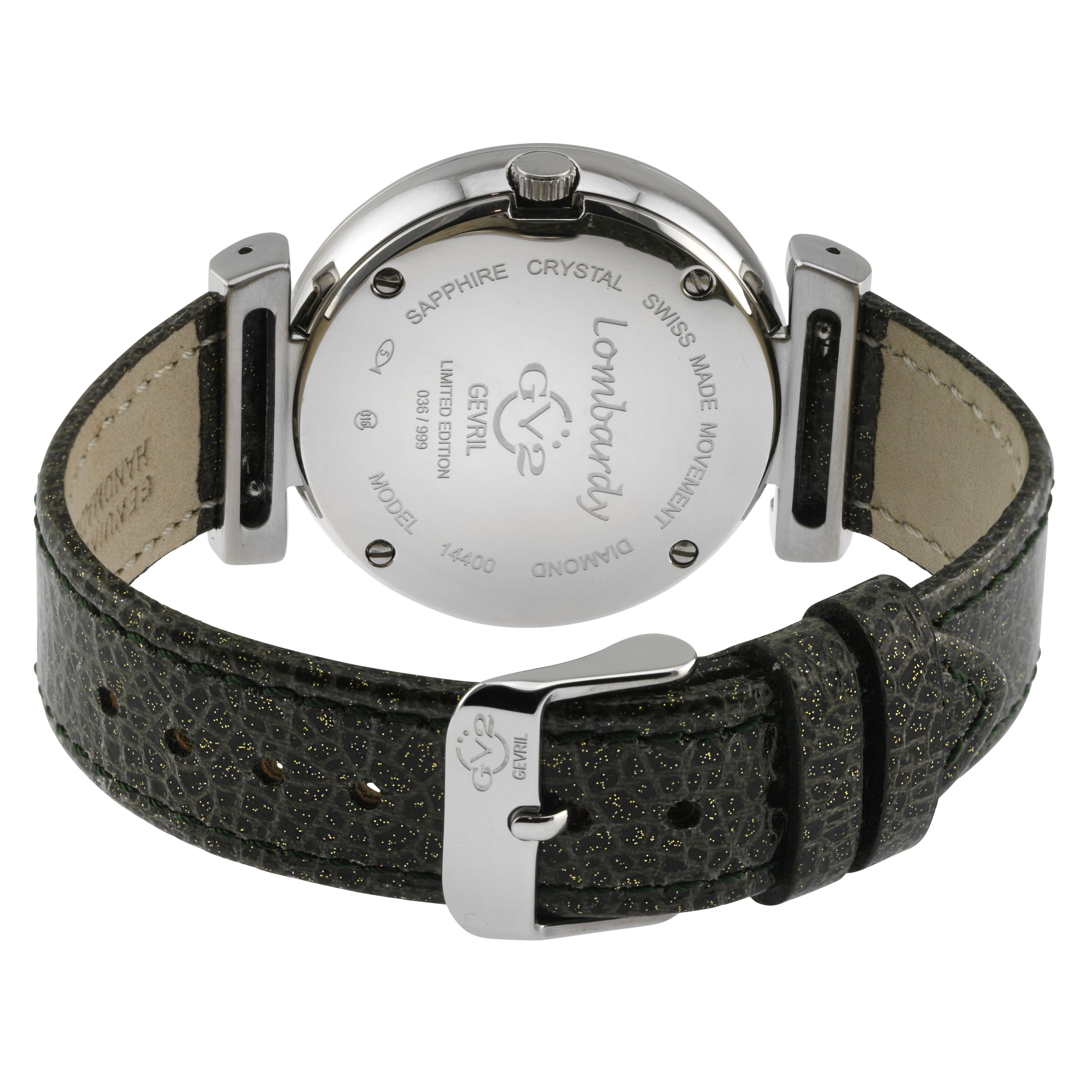 GV2 Womens Lombardy Green strap Watch