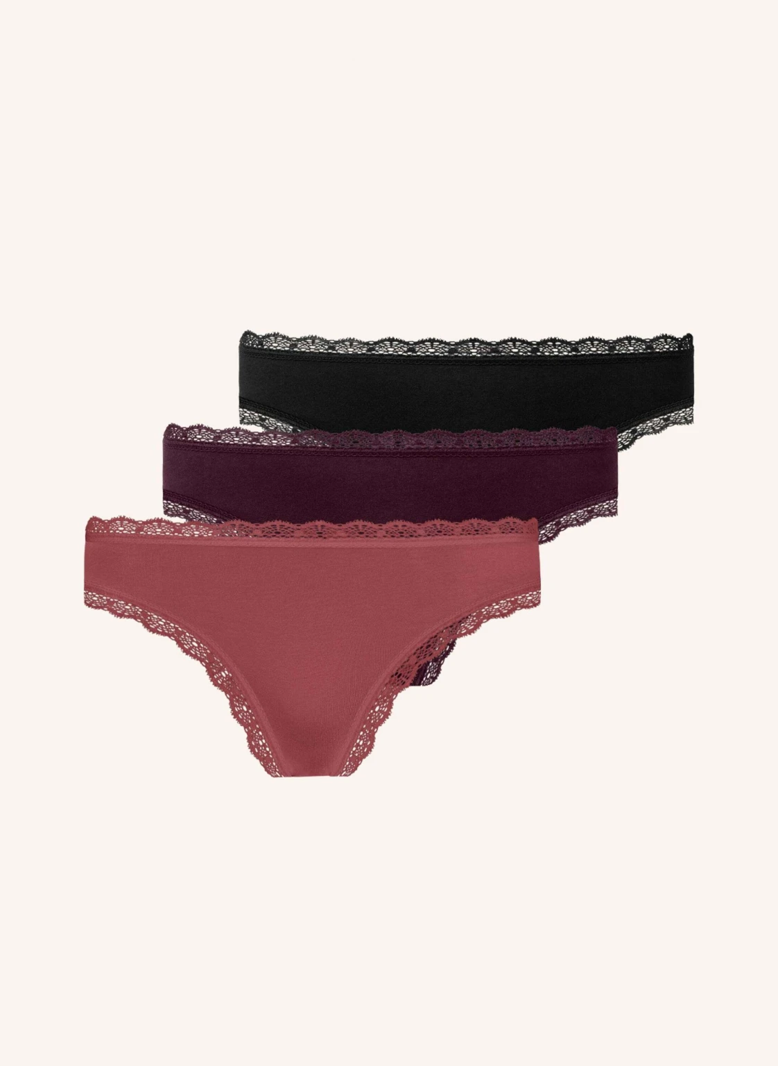 SNOCKS 3er-Pack String mit Spitze
