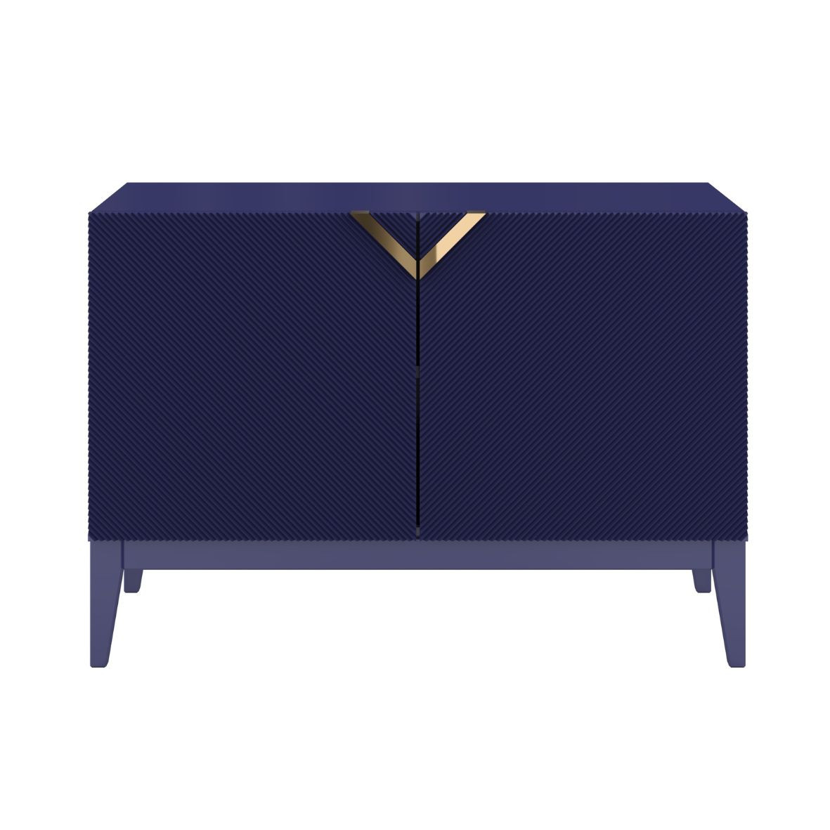 Drewniana komoda Visby DEMI LONG 2D / kolor granat