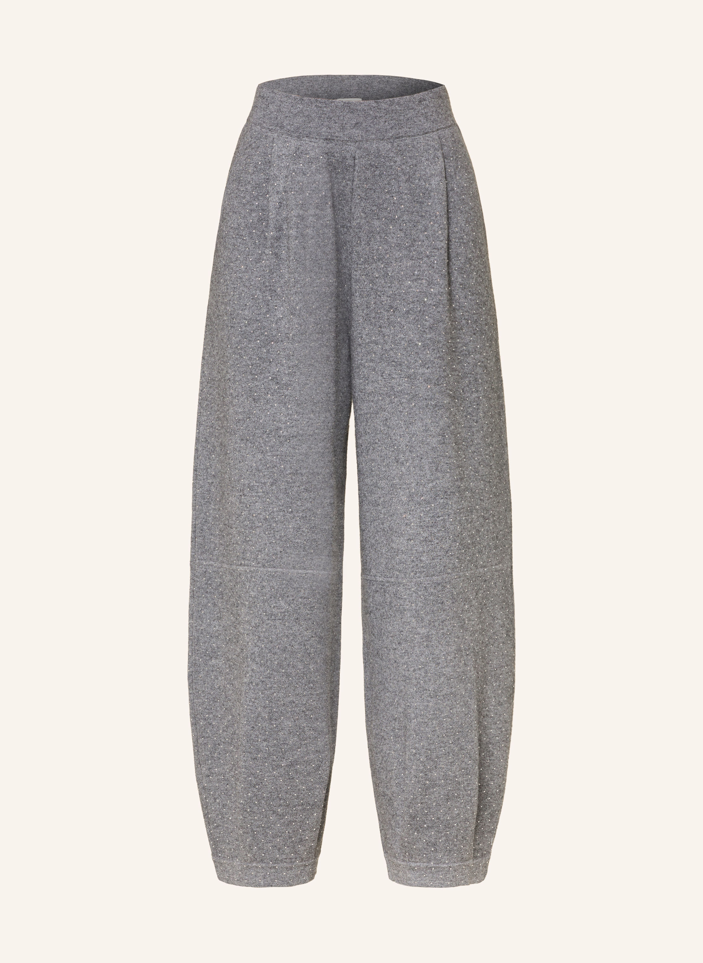 SANDRO Strickhose mit Schmucksteinen