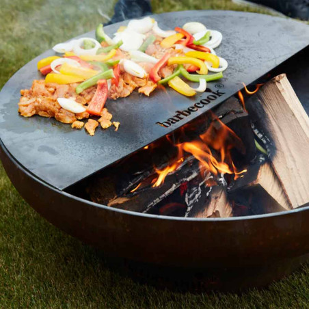 Brasero Jack 75 en acier corten - Barbecook