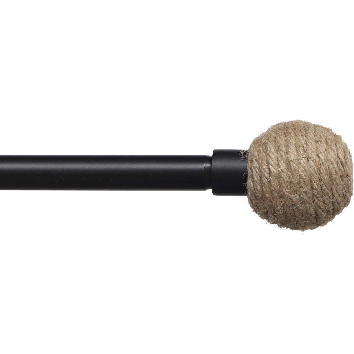 Kit varão extensível EDEN preto mate 90-160cm