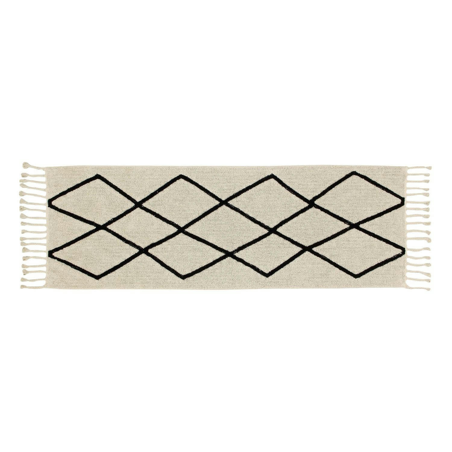 - Tapis de couloir lavable berbère beige 230 x 80 cm