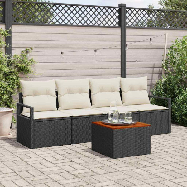 Zestaw Mebli Ogrodowych Wypoczynkowy Sofy Stolik Rattan Na Patio Na Taras