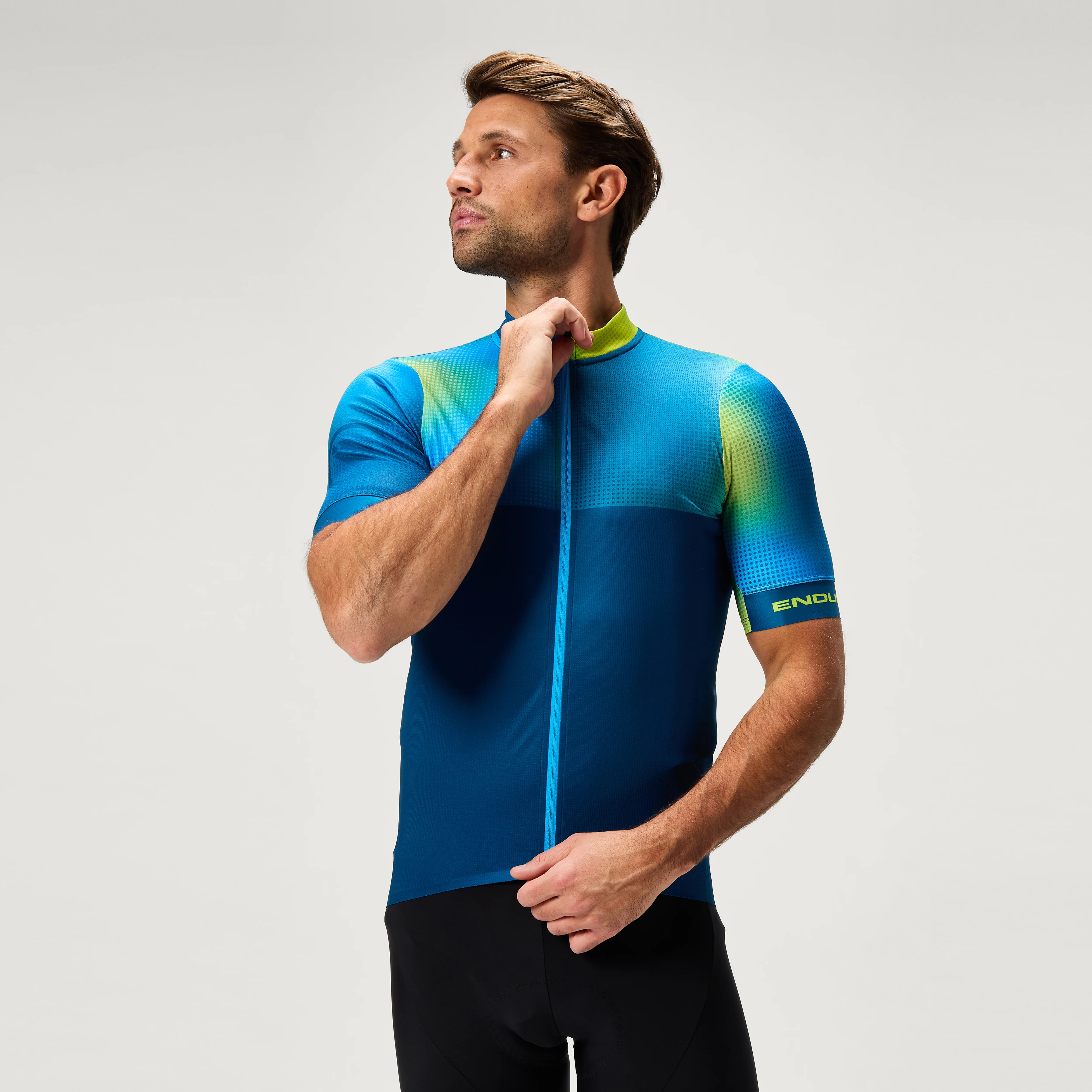 Men's FS260 Bitmap S/S Jersey - Barra Blue