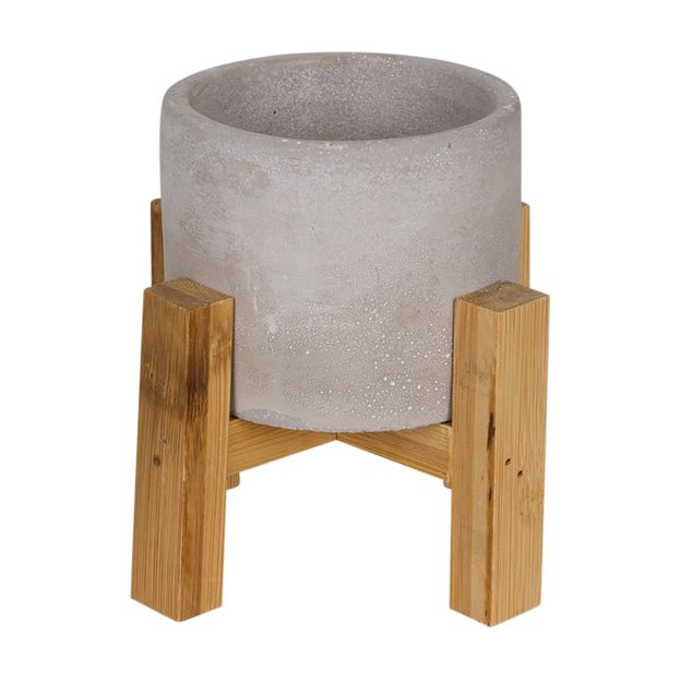 CACHEPÔ COM SUPORTE 12 CM BETON CROSS