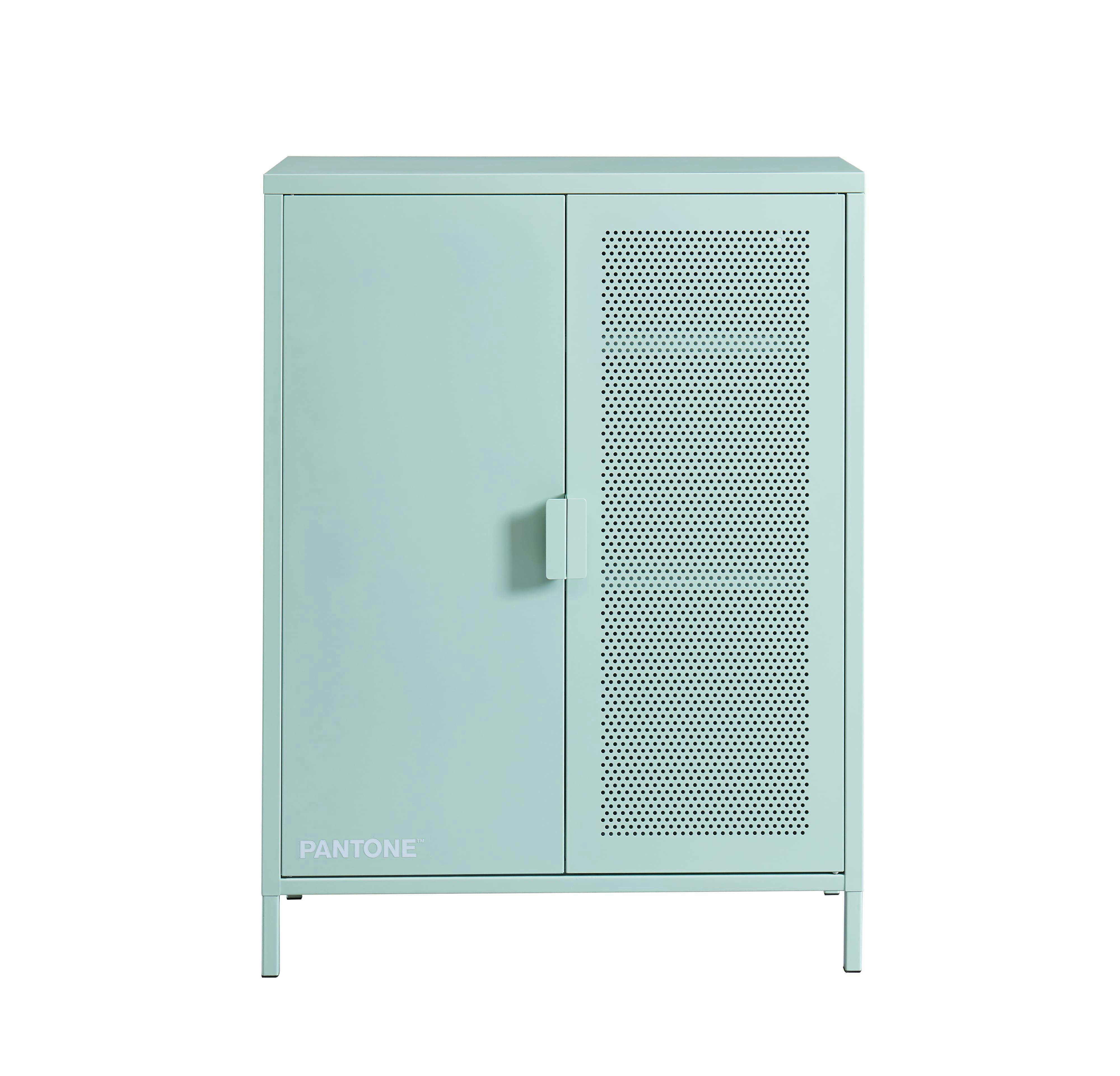 PANTONE - Buffet  métal vert menthe h100cm