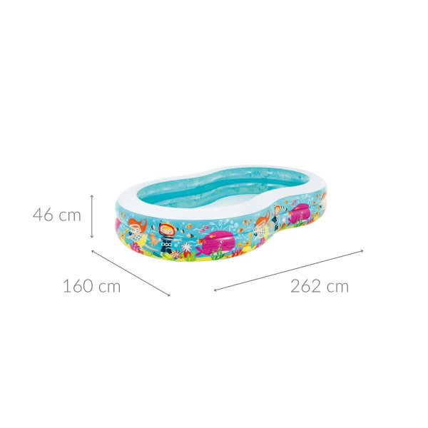Basen dmuchany z bajkowym wzorem, 2,5 x 1,6 m