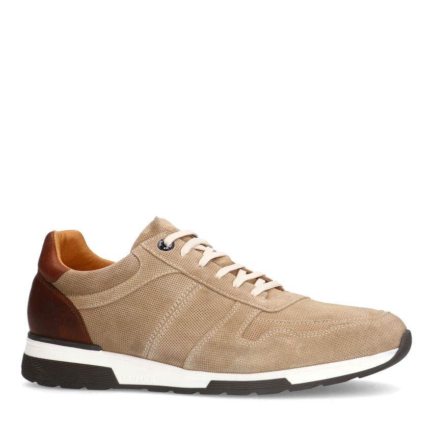 Van Lier Beige suède sneakers