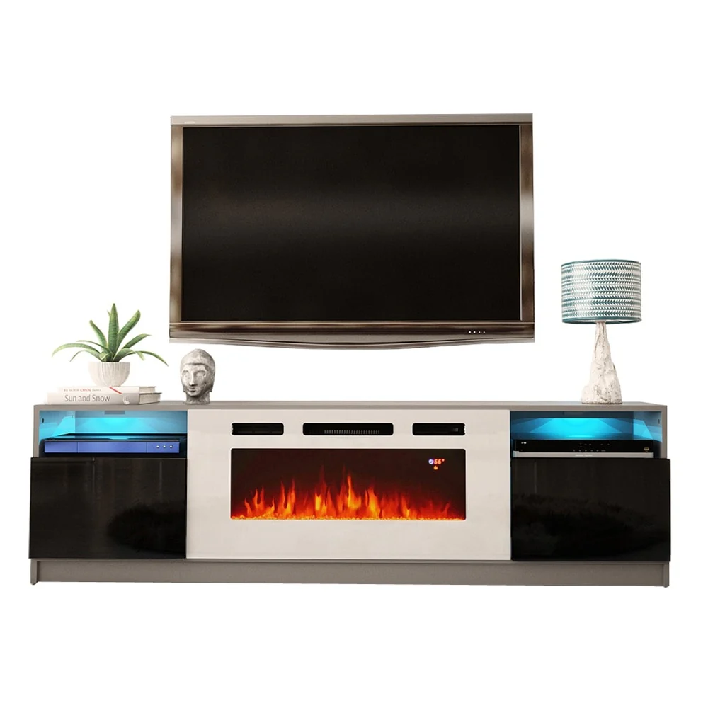 Strick & Bolton Amsden Electric Fireplace TV Stand
