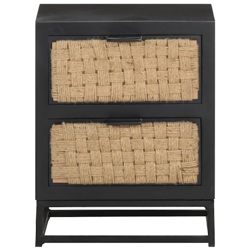 NNEVL Bedside Cabinet 40x30x50 cm Solid Mango Wood