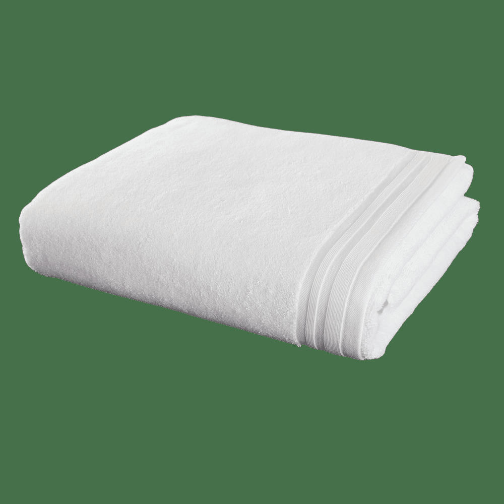 ROMANE - Serviette de toilette en coton blanc 50x100 cm