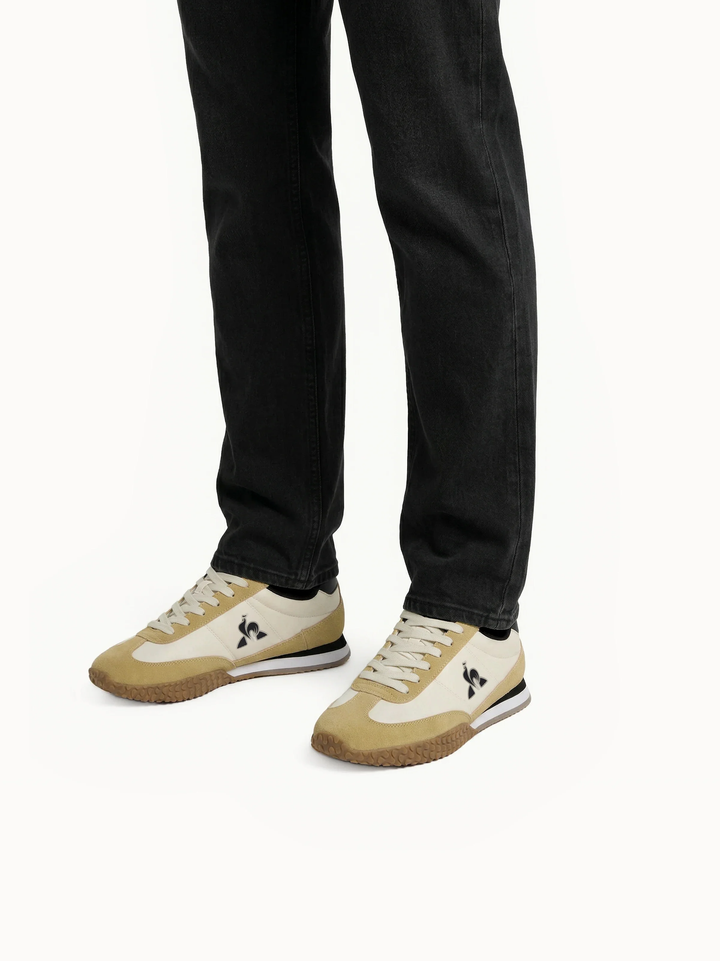 Sneakers retro-running en textile et suede Veloce