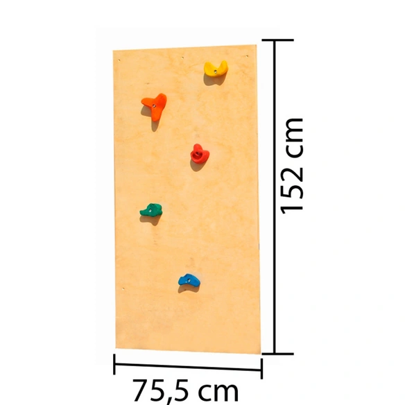 Kletterwand, BxHxT: 75,5 x 152 x 1,8 cm, natur