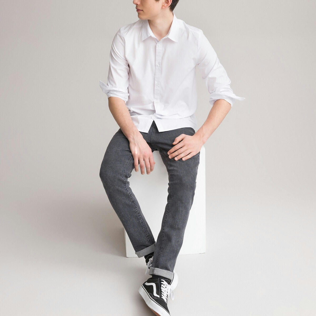 Chemise blanche, manches longues