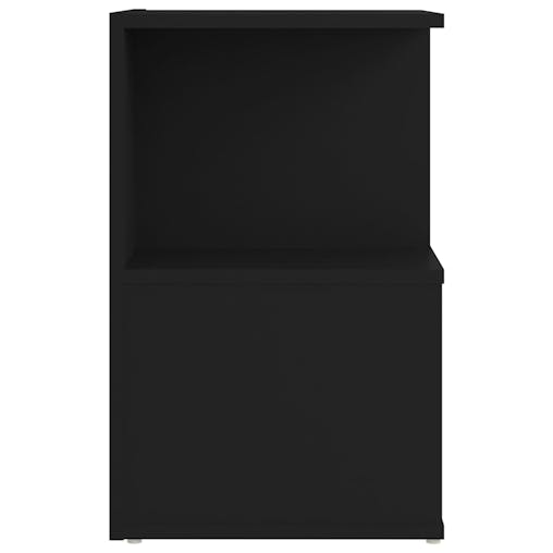 NNEVL Bedside Cabinet Black 35x35x55 cm Chipboard