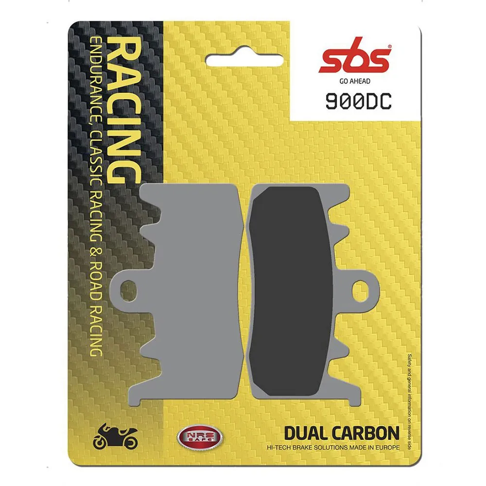 SBS Dual Hi-Tech Racing 900DC Carbon organic brake pads