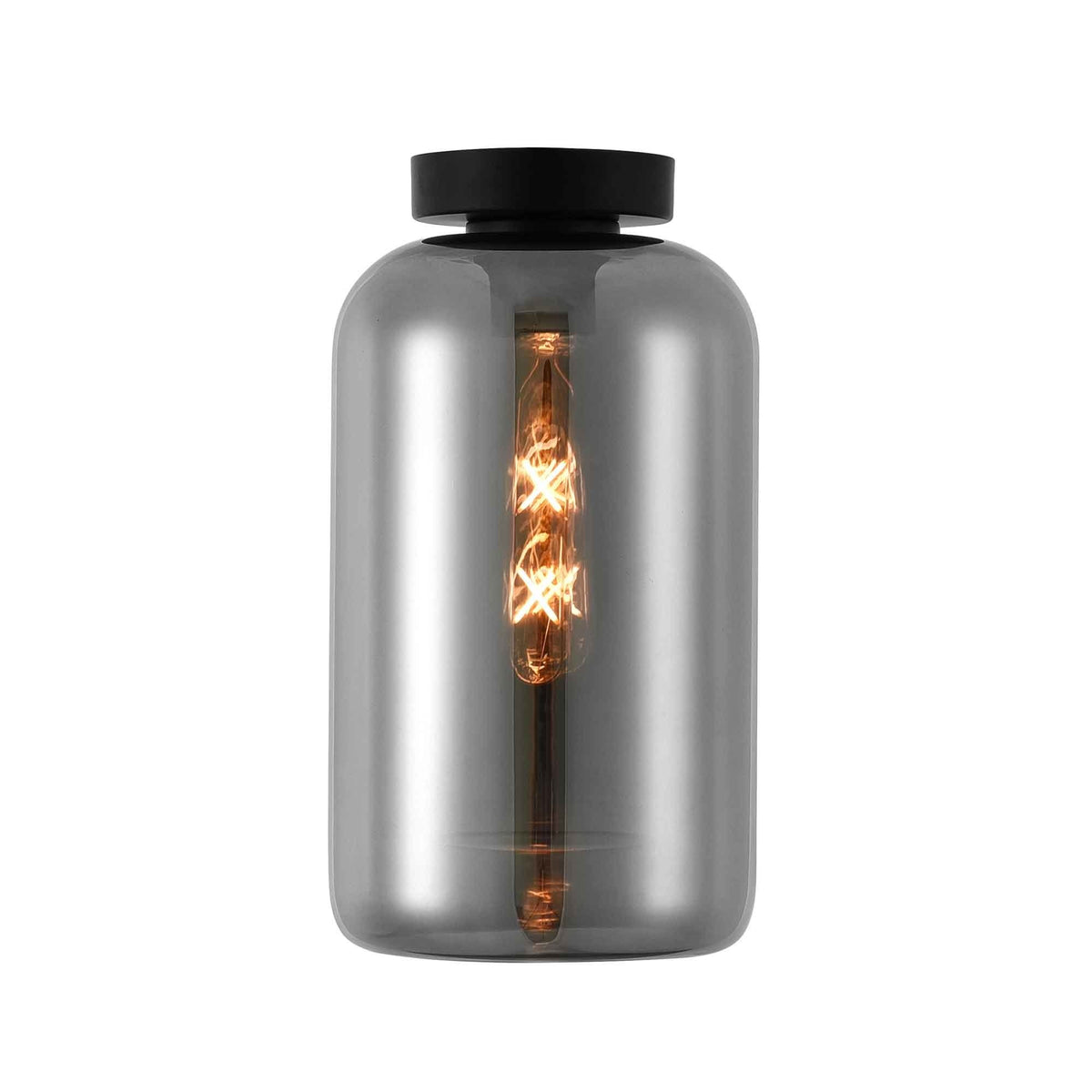 Artdelight plafondlamp Botany - 1 lichts - 18 x 33  cm - zwart